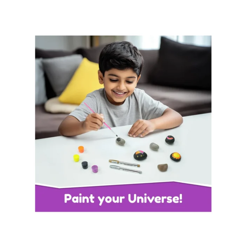 Bloomingo Art & Craft Kit - Rock Painting Kit Soar into Space