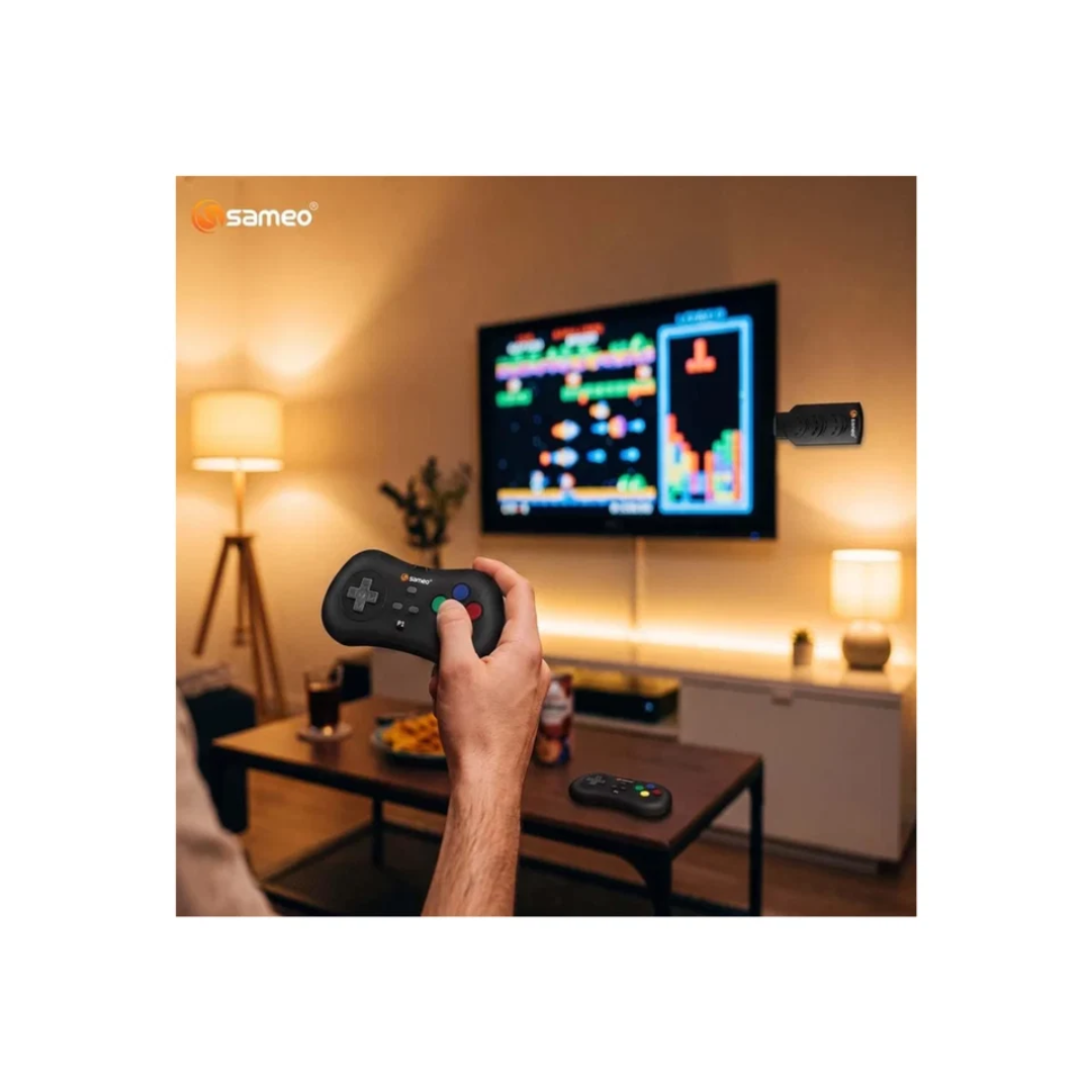 Sameo Micro Genius 2.0 HDMI Gaming Console – 800 Built-in HD Games Dual Controllers