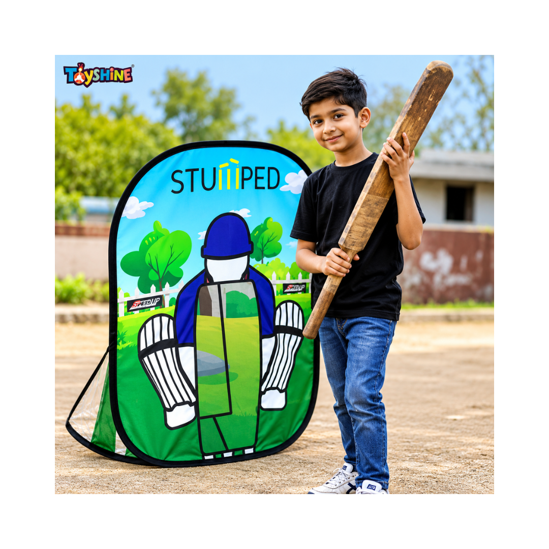 Speedup Foldable Standing Stumped Cricket Game for Kids