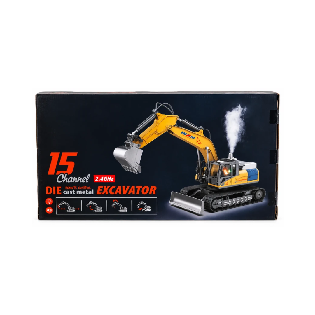 WL 15 Channel 2.4GHz Remote Control Die-Cast Metal Excavator