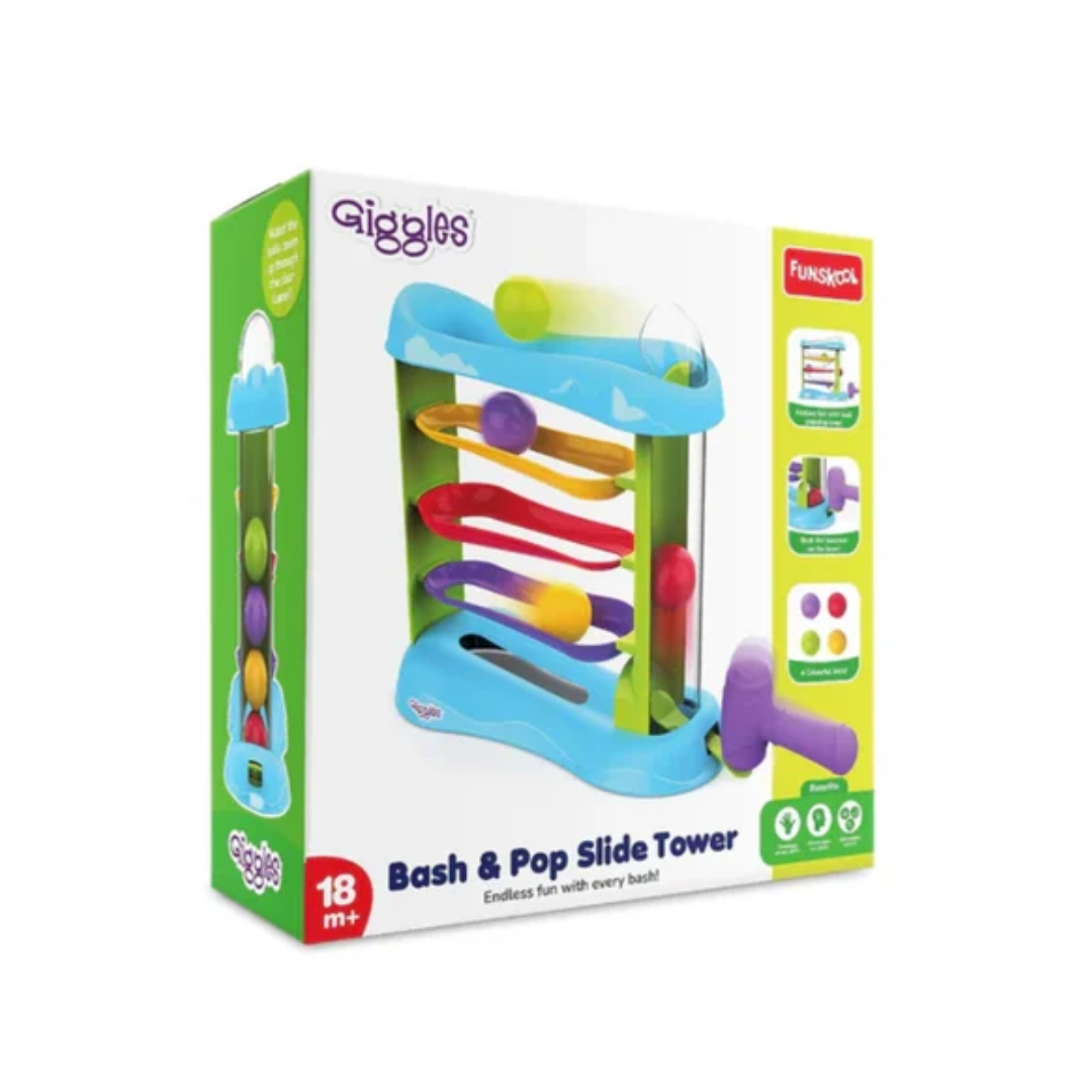 Funskool Giggles Bash & Pop Slide Tower