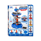 Six-Six-Zero 26 PCS Police Circulation Garage Playset with 3 Alloy Cars