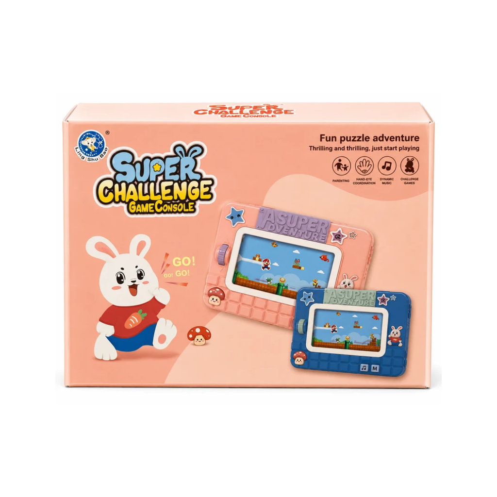 Super Challenge Game Console – Fun Puzzle Adventure Handheld Game for Kids