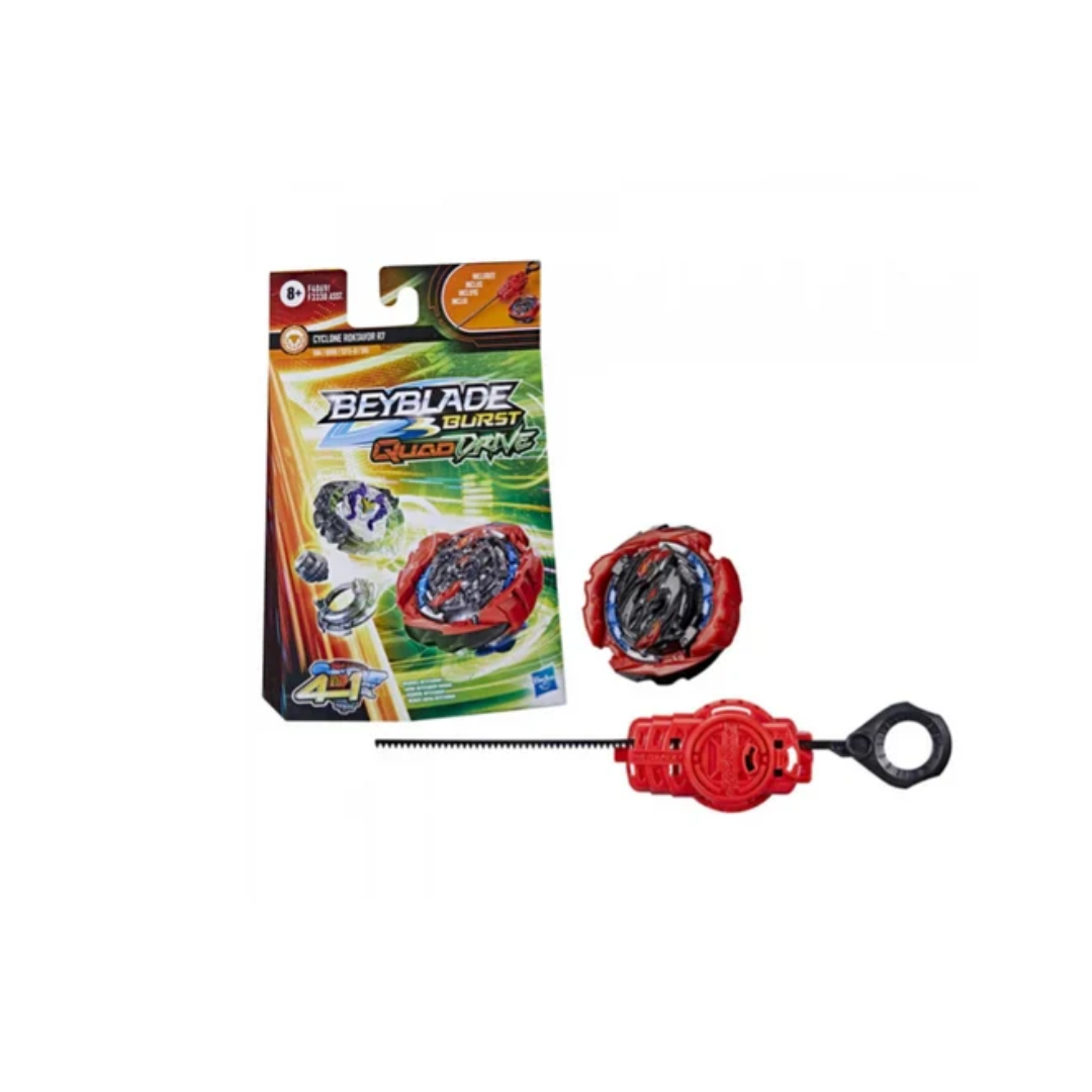 Hasbro Burst QuadDrive Cyclone Roktavor R7 - Stamina/Defense Type - Beyblade Spinning Top
