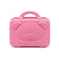Rilakkuma Bear Hard Shell Makeup & Travel Organizer Case with Handle – Pink (30cm)