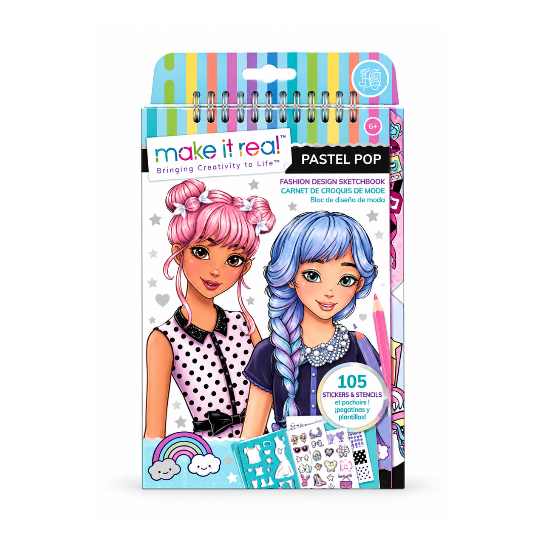 Make It Real- Fashion Design Sketchbook: Pastel Pop!