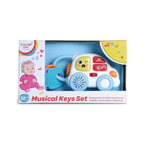 Shooting Star Baby Musical Toy Keys with Baby Wheel Baby Car Set Toy 12+ Month Multicolor