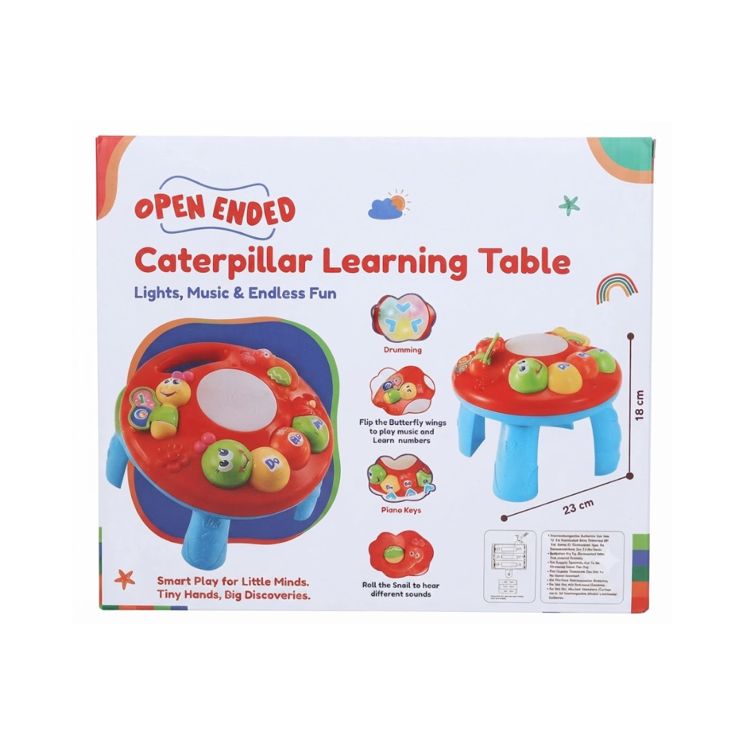 Open Ended Caterpillar Learning Table