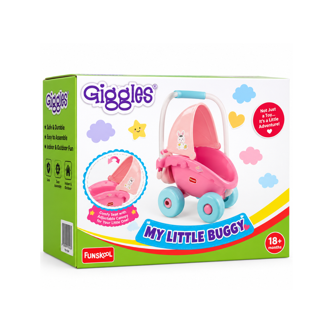 Funskool Giggles My Little Buggy Pink Push & Drive Buggy