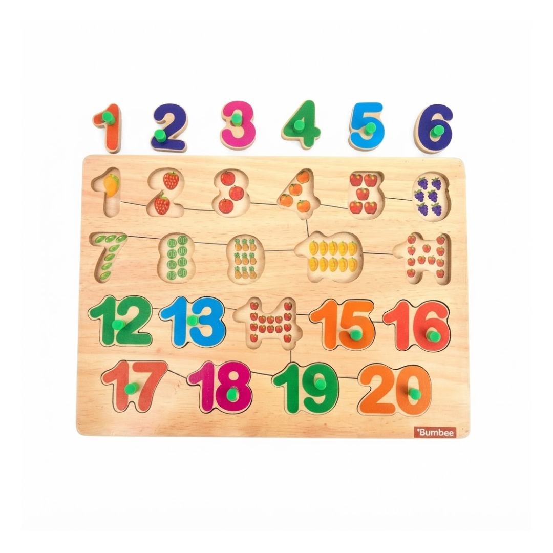 Bumbee 123 Adventures: Wooden Educational Toy - Numbers