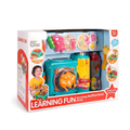 FiveStar Kitchen Pretend Play Plastic Toy Gas Stove Set Kids Cooking Tableware Play Set