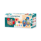 Balak 2 in 1 Jumbo Ball Pool with Basketball Hoop & 100 Balls for Kids