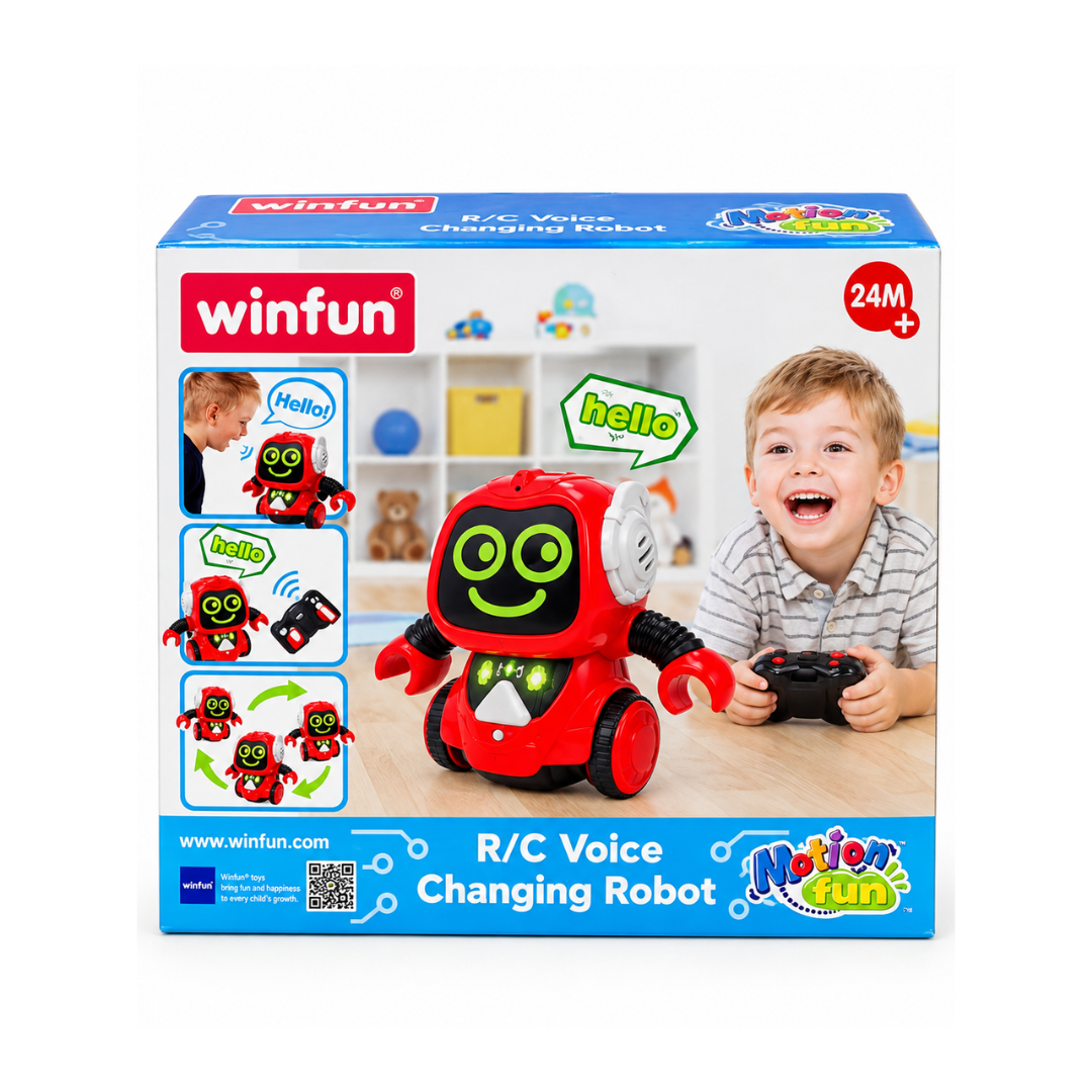 Winfun RC Voice Changing Robot with Remote Control – Interactive Robot Toy for Kids