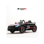 Emotorad Formula Fun Mercedes-AMG GT4 12V Electric Ride-On Car for Kids with Parental Remote – Black & Red, 3–6 Years