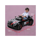 Emotorad Formula Fun Mercedes-AMG GT4 12V Electric Ride-On Car for Kids with Parental Remote – Black & Red, 3–6 Years
