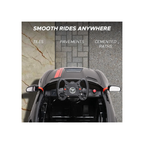 Emotorad Formula Fun Mercedes-AMG GT4 12V Electric Ride-On Car for Kids with Parental Remote – Black & Red, 3–6 Years