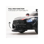 Emotorad Formula Fun Mercedes-AMG GT4 12V Electric Ride-On Car for Kids with Parental Remote – Black & Red, 3–6 Years
