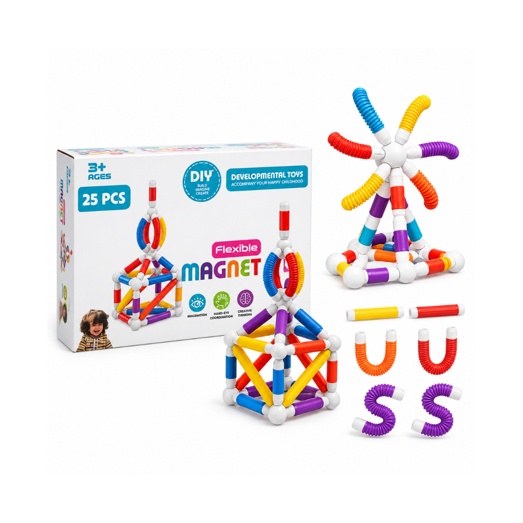 Flexible Magnetic Building Blocks Set 25pcs