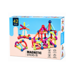 Dige 42 Pcs Colorful Magnetic Blocks Sticks