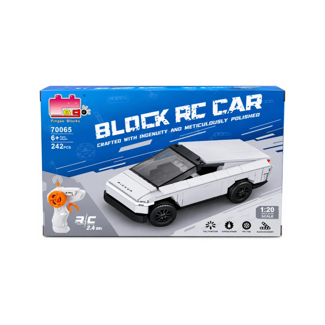 Pingao Blocks RC Pickup Truck Building Set with Remote Control