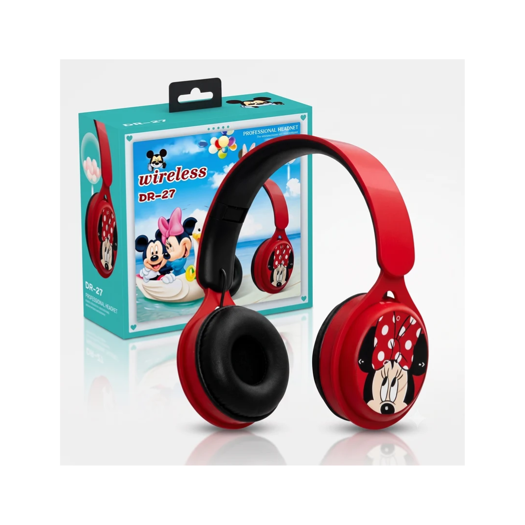 DR-27 Minnie Mouse Kids Wireless Over-Ear Headphones