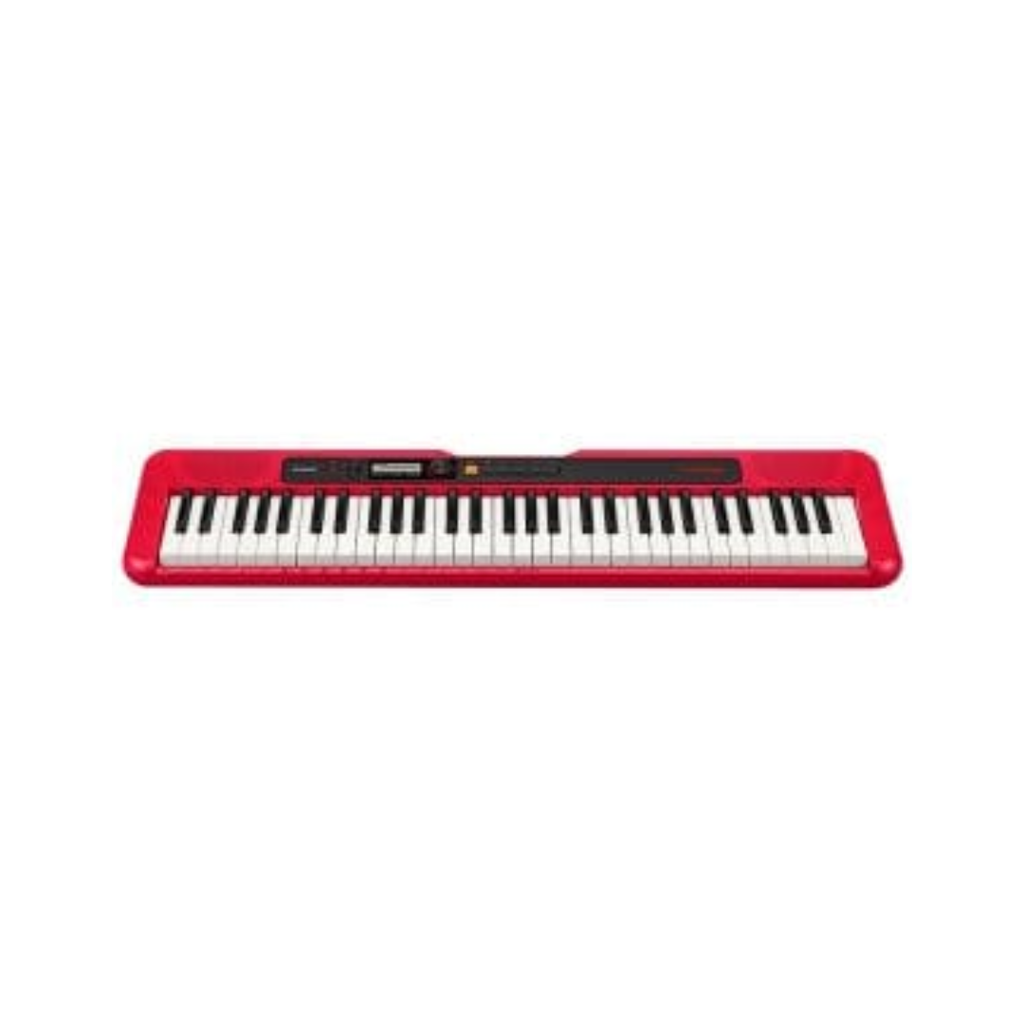 Casio Casiotone CT-S200RD 61-Key Portable Digital Keyboard Red With Adapter