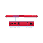 Casio Casiotone CT-S200RD 61-Key Portable Digital Keyboard Red With Adapter