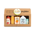 Playbox Wooden Kitchen Grocery Play Set with House Packaging Box