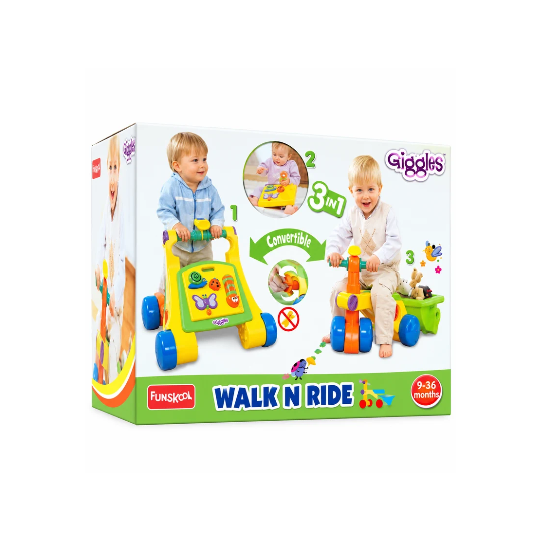 Funskool 3in1 Walk N Ride Tomy Ride On
