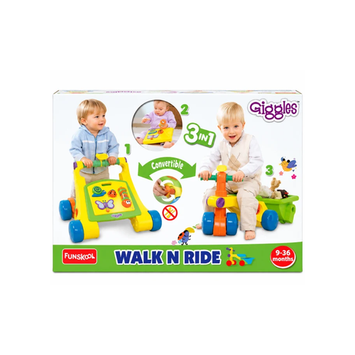 Funskool 3in1 Walk N Ride Tomy Ride On