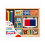 Open Ended My First Wooden Stamp Kit – Animals | Creative Art & Craft Set for Kids