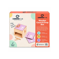 Curious Cub Wooden Count & Drop Box – Montessori Counting & Number Learning Toy