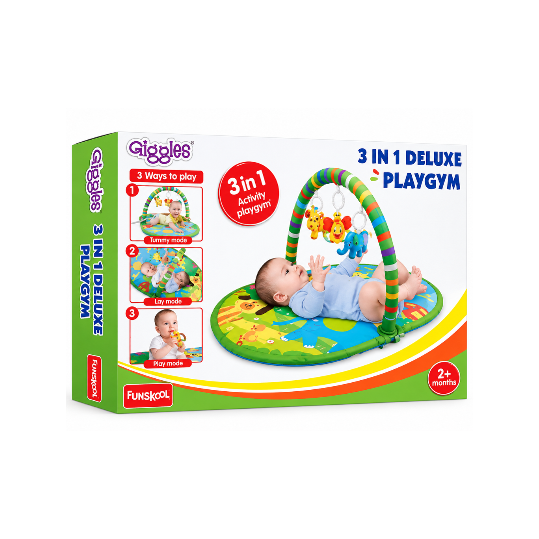 Funskool Baby 3 in1 Deluxe Playgym Multicolor