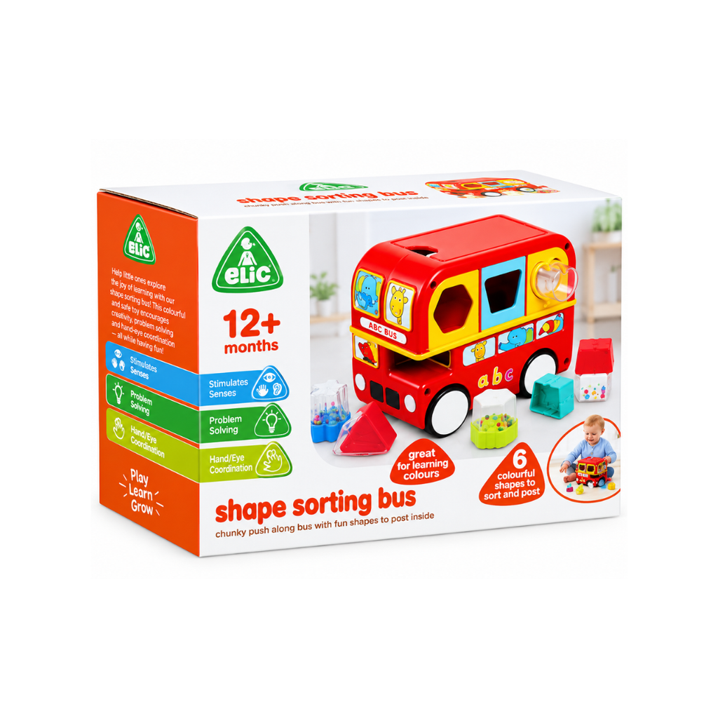 Early Learning Centre Shape Sorting Bus - Red