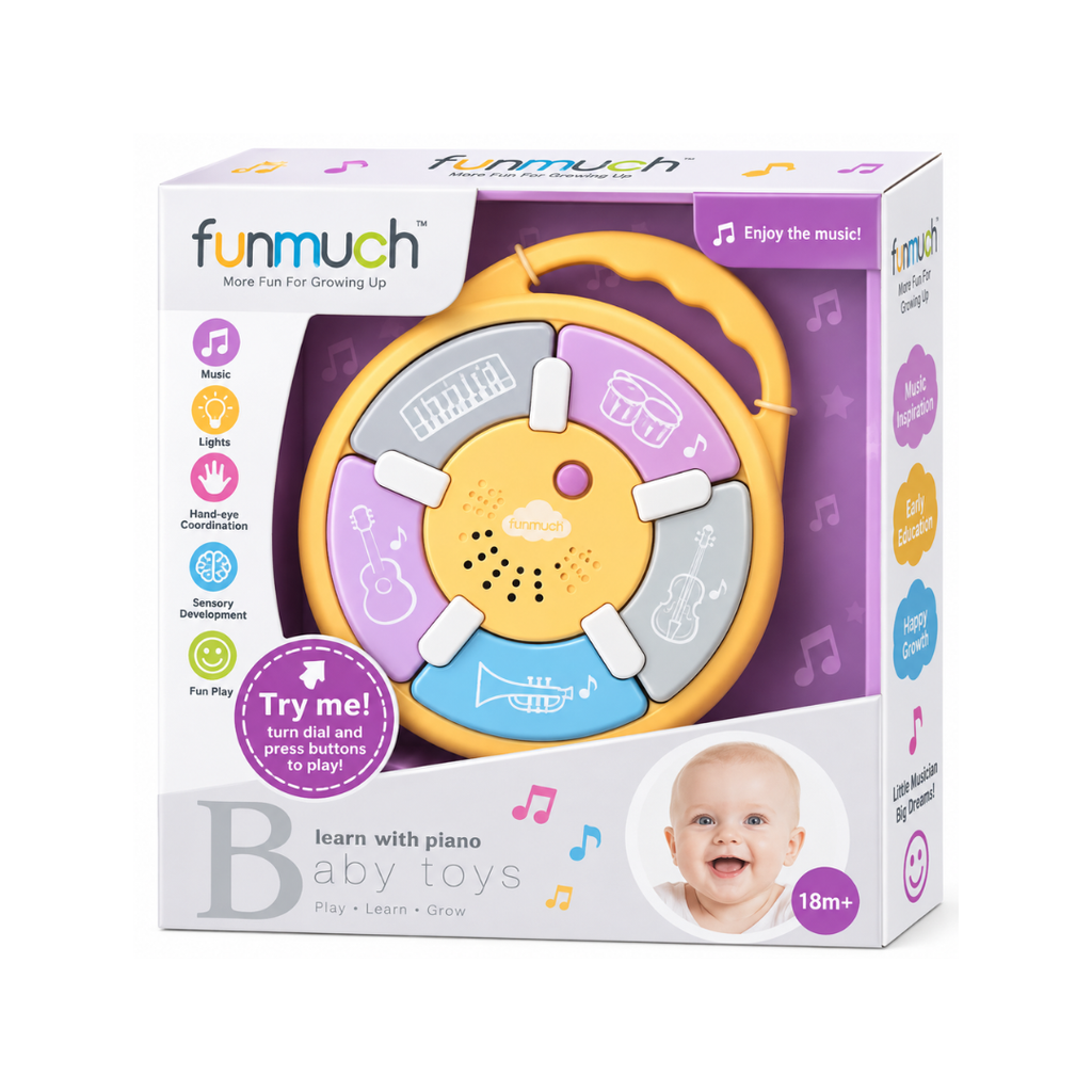 Funmuch Learn with Piano Interactive Musical Baby Toy – 18 Months+