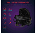 Hookaba Hookaba Dazz Roll Black LED 14 Ltr Sling Backpack