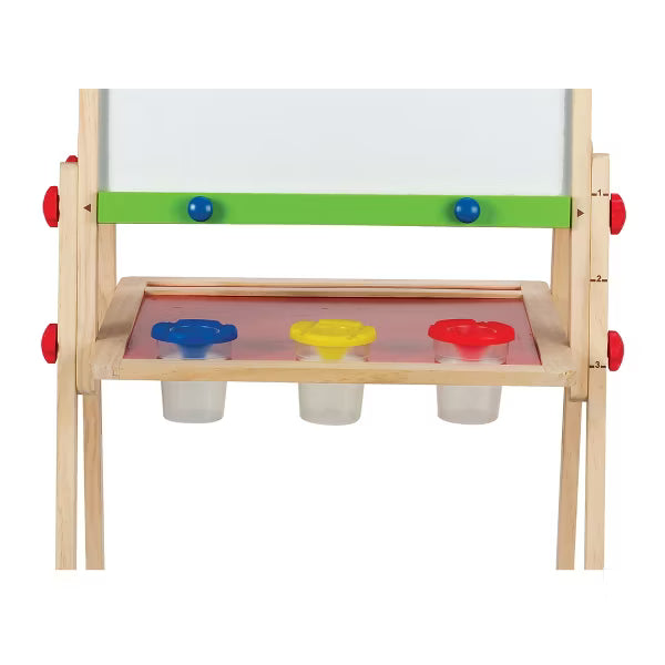 Hape All-in-1 Wooden Kids Art Easel – Drawing & Creative Activity Board 3+ Years