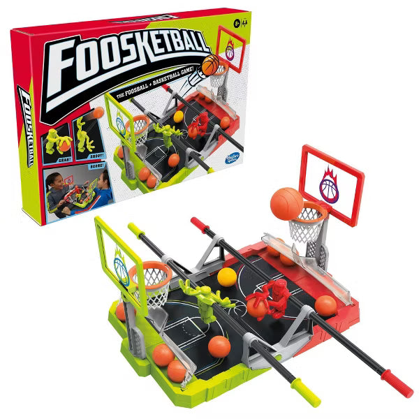 Hasbro Gaming Foosketball Game – 2 Player Foosball & Basketball Tabletop Game