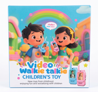 Kids Video Call Walkie Talkie Toy Set with Photo Display – Blue & Pink