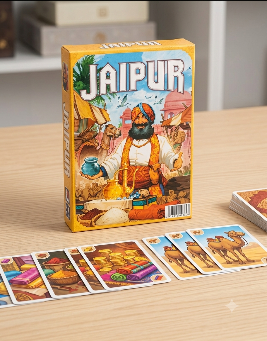 Jaipur Board Game - Tactical 2-Player Trading & Economy Card Game