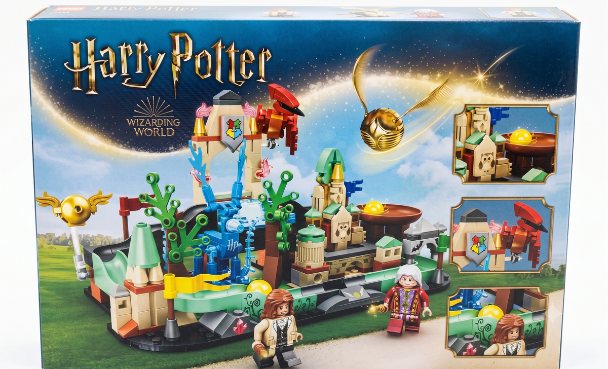 Harry Potter Magical Castle Building Blocks 402 Pcs DIY Construction Set with LED Light for Kids 6+