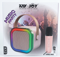 KAV-JOY K12 Karaoke Mic Speaker with RGB Lights – 4-in-1 Music Party Set Assorted Color