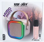 KAV-JOY K12 Karaoke Mic Speaker with RGB Lights – 4-in-1 Music Party Set Assorted Color