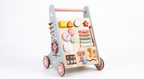 Wooden Baby Walker & Activity Centre - 5-in-1 Educational Push Toy for Toddlers (18+ Months)