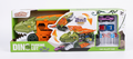 Dino Parking Lot 2-in-1 Transforming Dinosaur Car Carrier Truck Playset with Alloy Cars