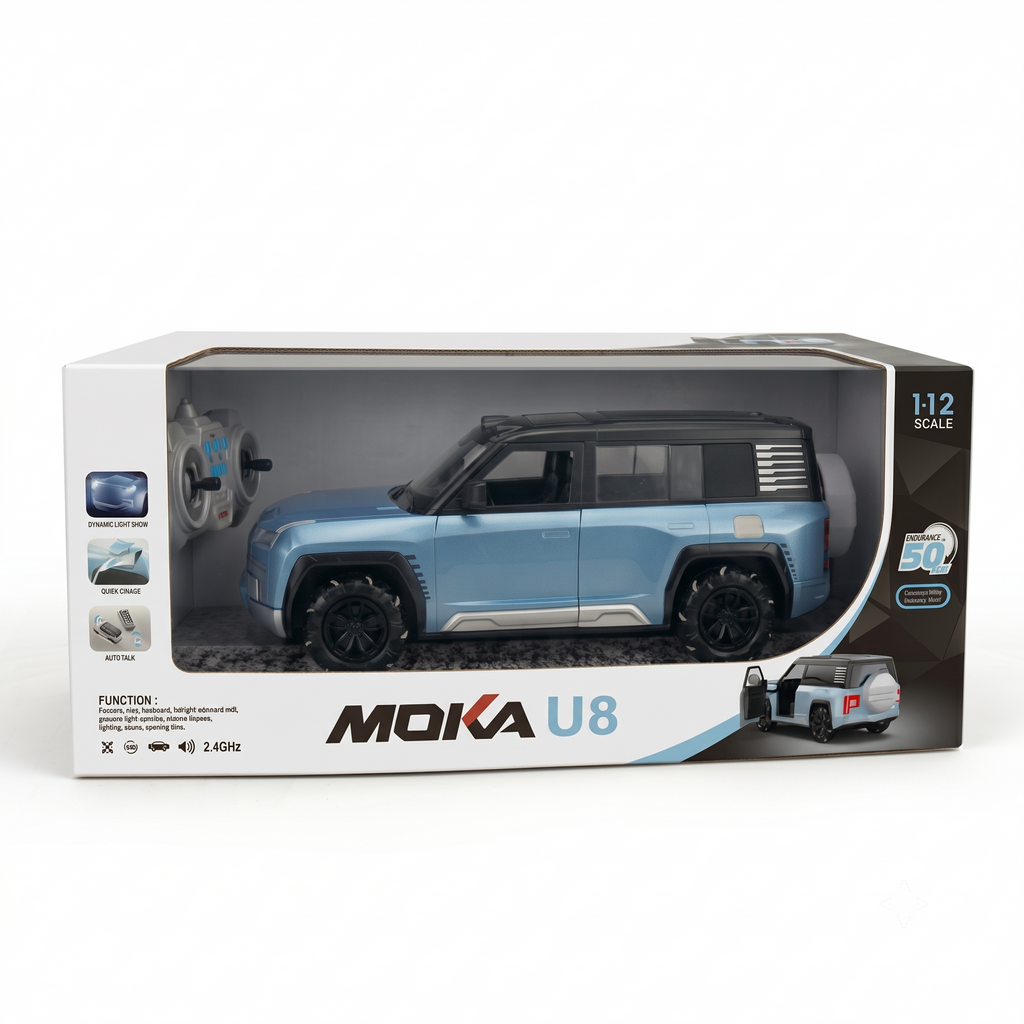 MOKA U8 Remote Control SUV Car with Lights, Sound & Auto Park Function