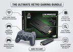 4K Ultra HD Game Stick with 2.4G Wireless Dual Controllers, 10,000+ Games Support