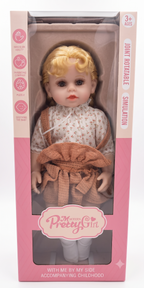 Modern Pretty Girl Baby Doll with Rotatable Joints, Dress & Pacifier – 3+ Years