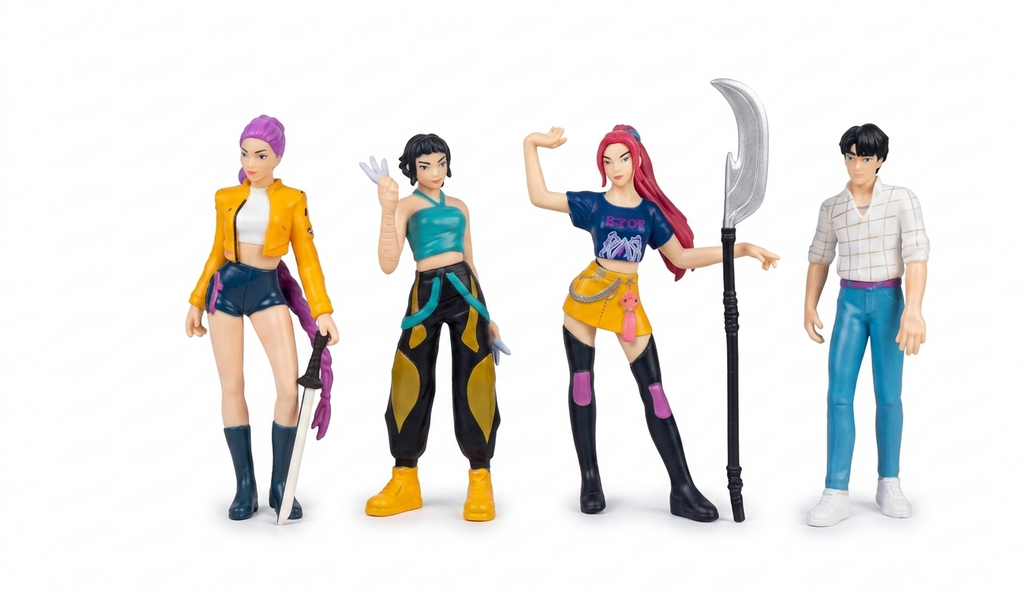 K-POP Demon Hunters Collectible Action Figure Set (4-Pack)
