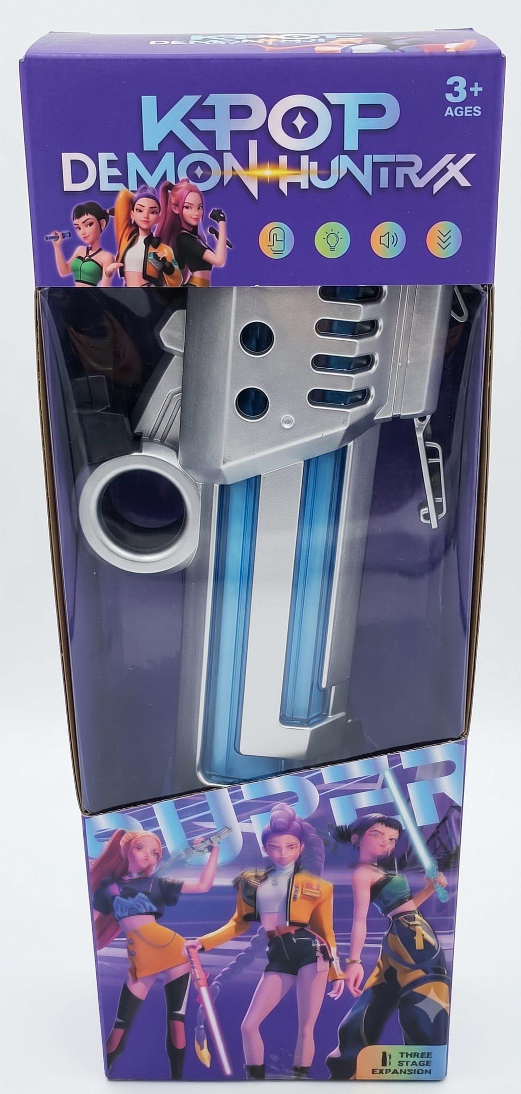 K-Pop Demon Huntrix 3-Stage Expanding Toy Blaster for Kids 3+